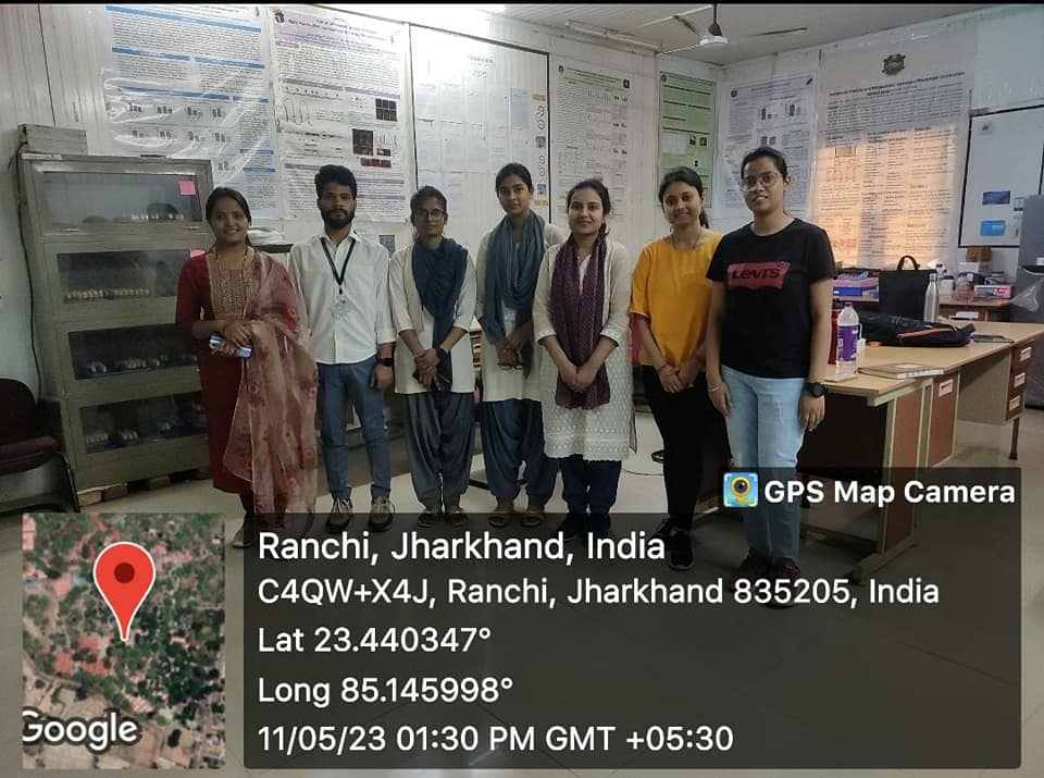  three final year students from the Zoology department of our college, accompanied by faculty member Dr. Pragati Nanda, visited the Central University of Jharkhand . 