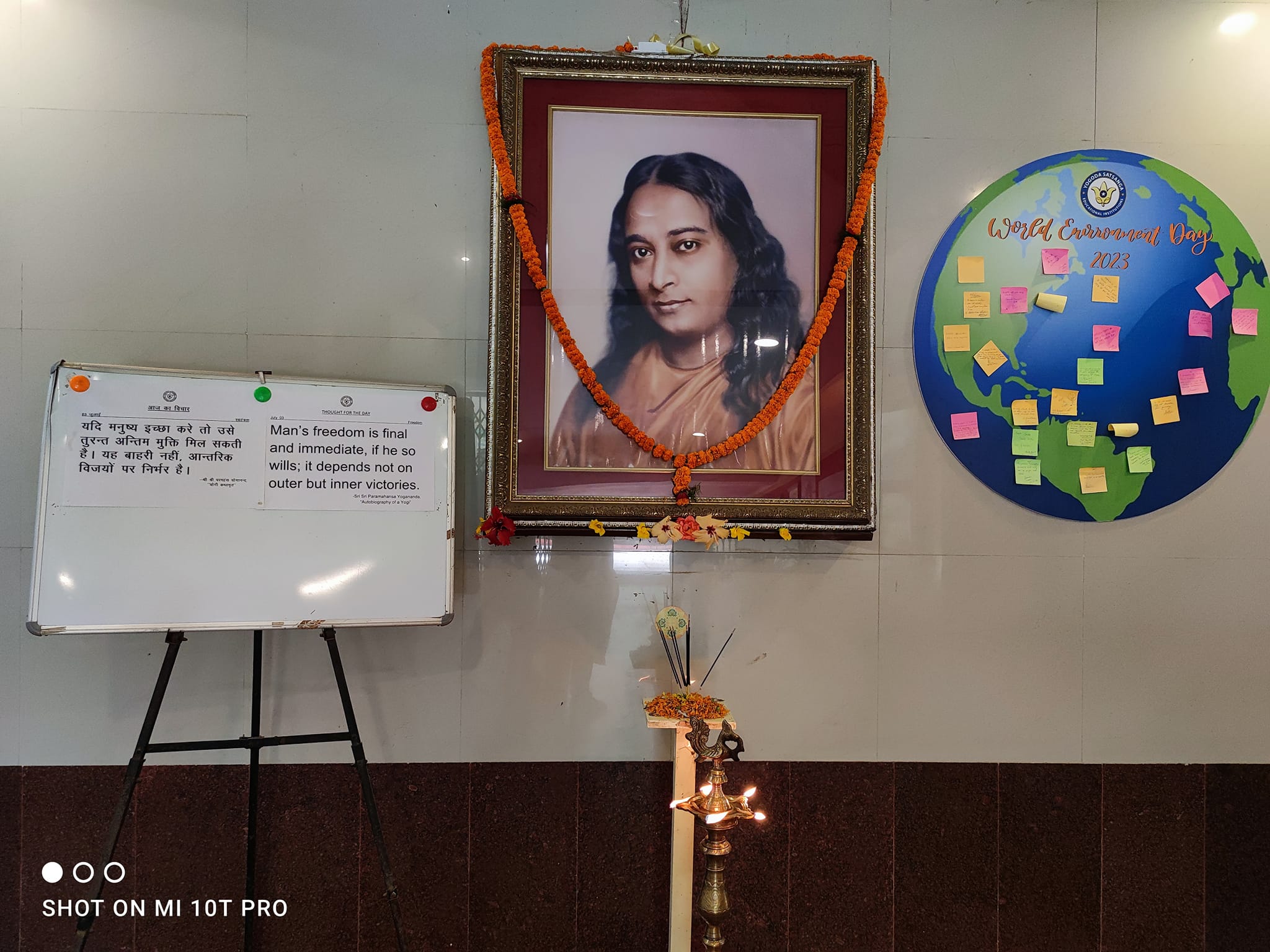 The auspicious occasion of Guru Purnima was celebrated at Yogoda Satsanga Mahavidyalaya, honoring the revered founder guru, Sri Sri Paramahansa Yogananda.