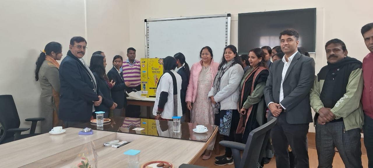 Sanitary vending machine donated to the students and women workers of Yogada Satsang College by Jharkhand IAS Wives Association (Jesova) today.