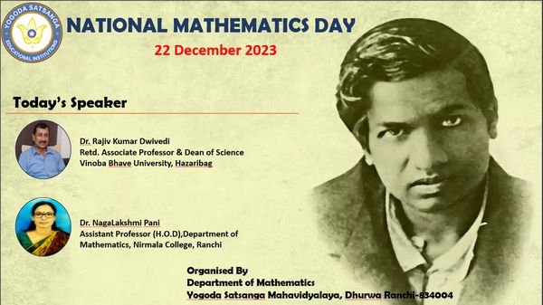 On 22nd December 2023, the Department of Mathematics marked National Mathematics Day