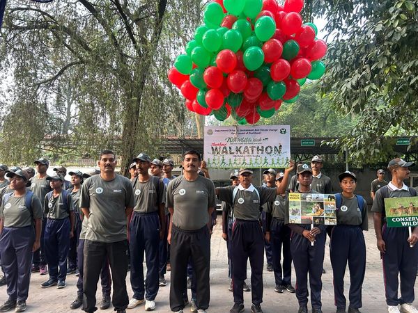Department of Forest, Environment and Climate Change, Jharkhand Government, with the aim of raising awareness of Forest Conservation 70th Wildlife Week started with a walkathon on Sunday, 06.10.2024.
