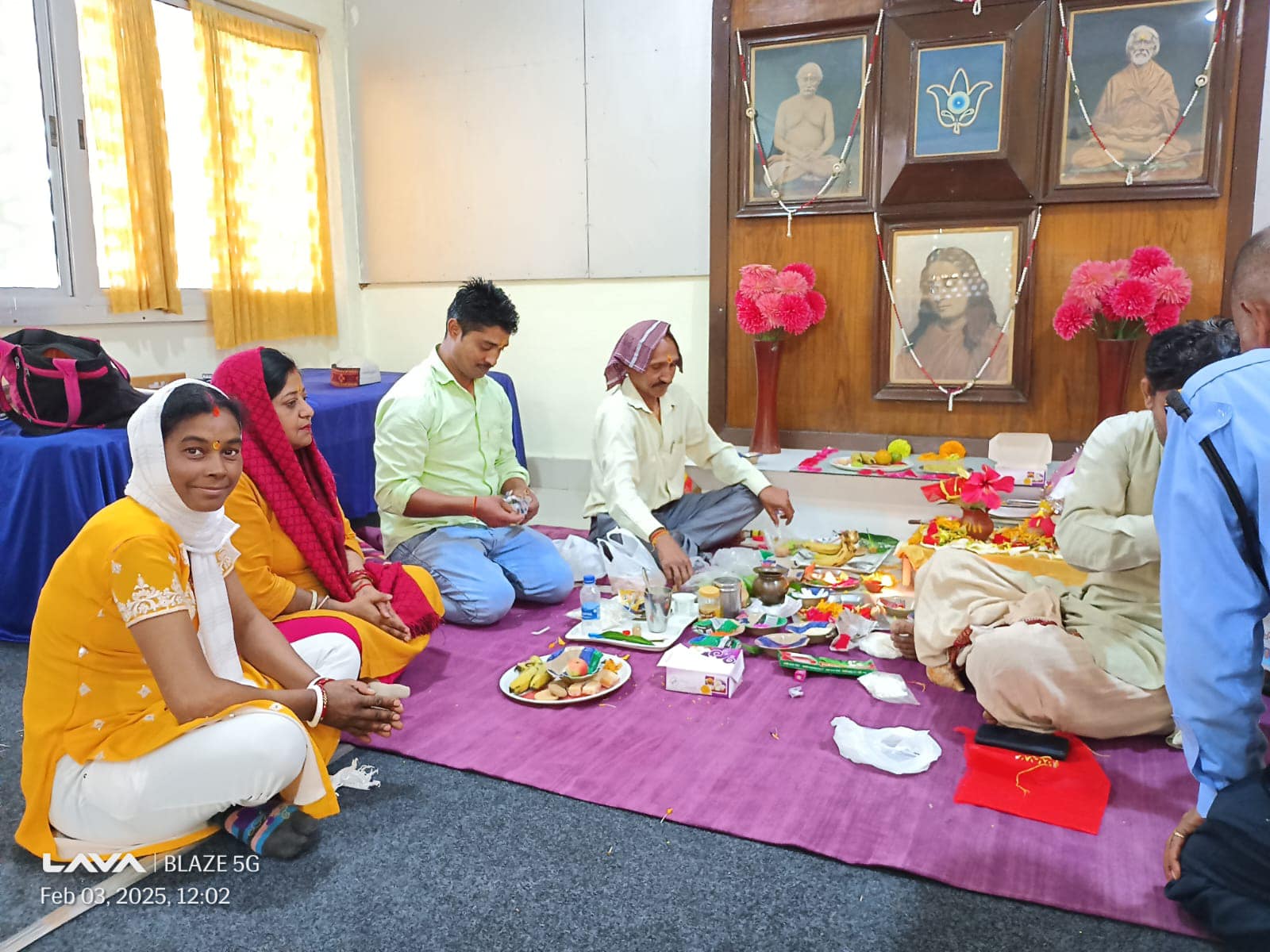 On the occasion of Vasant Panchami , a ceremonial offering was conducted as a mark of reverence to Ma Veenapani, the Goddess of Speech, Knowledge, Wisdom, Creativity, Purity, and all Positivities of Life.