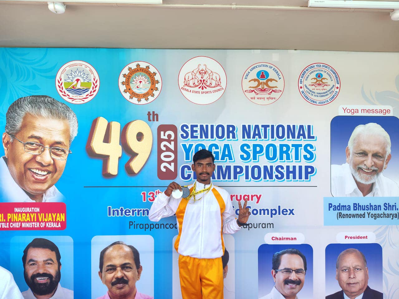 Heartiest congratulations to Mohit Kumar and Nisha Rajwar for their outstanding performances at the 49th Senior National Yoga Sports Championship 2024-25, organized by the Yoga Association of Kerala.