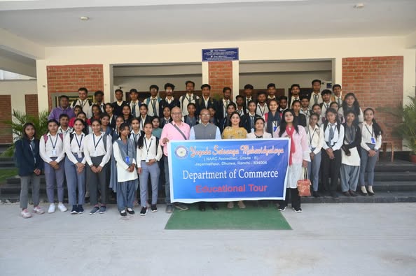 The Department of Commerce organized an educational tour to Patratu Valley to study the Impact of Tourism on Local Communities through economic, environmental, and social perspectives.