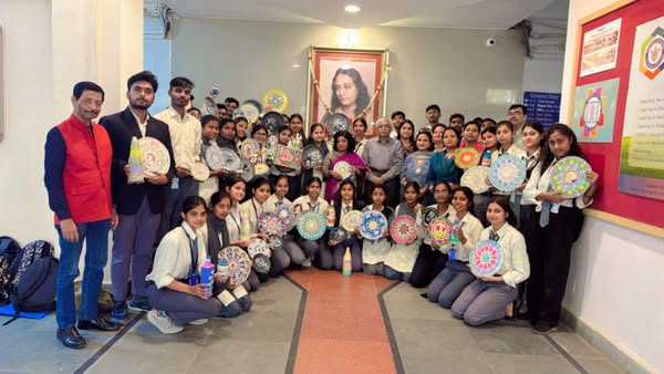 The Department of Life Skills, in collaboration with the Internal Quality Assurance Cell (IQAC) and Fevicryl, successfully organized a three-day workshop on *Art from Waste*.