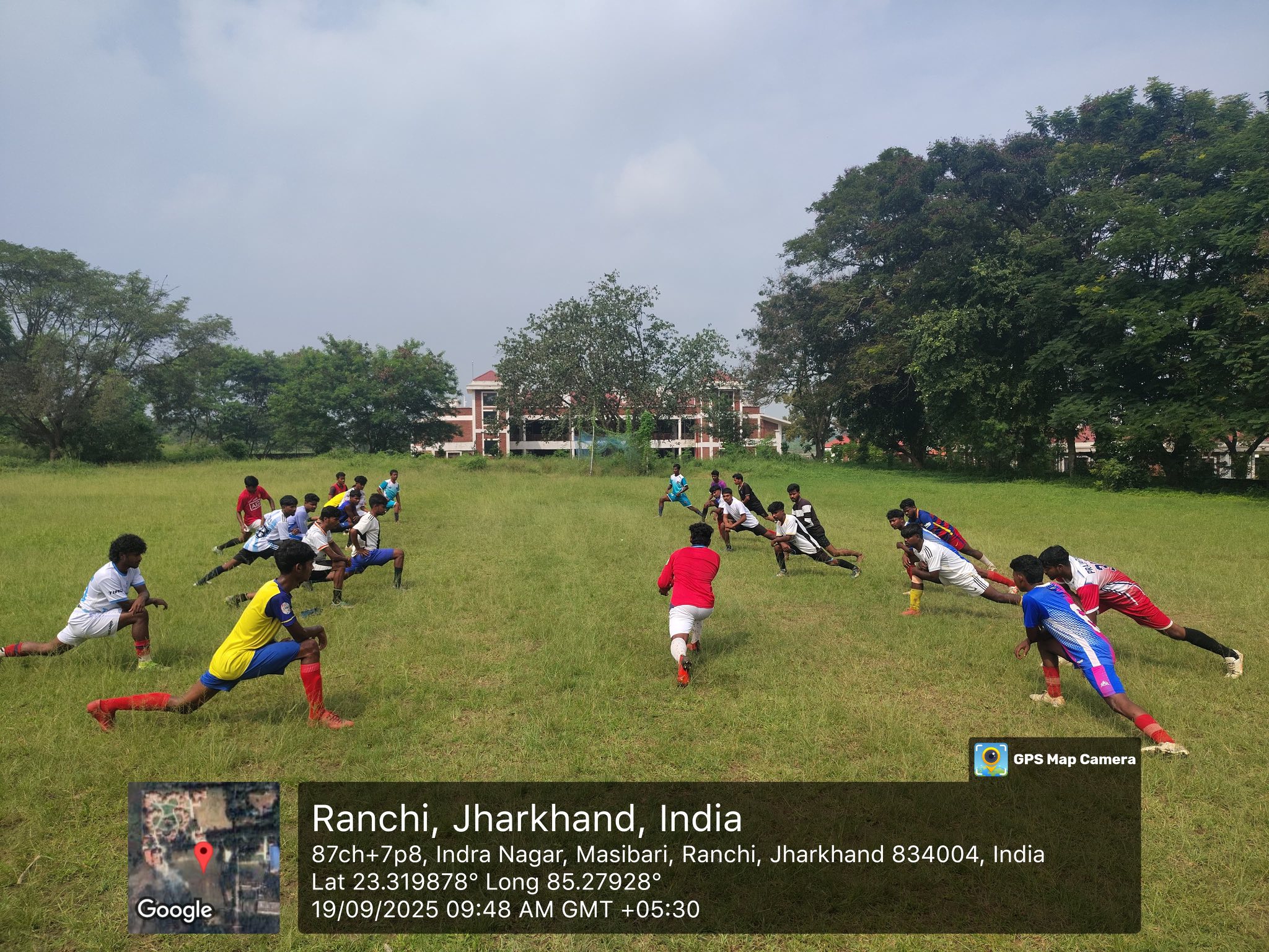 The Selection Trial for Football Boys was successfully conducted today on September 19, 2025, for the upcoming R.U. Inter College Football Tournament 2025-26.