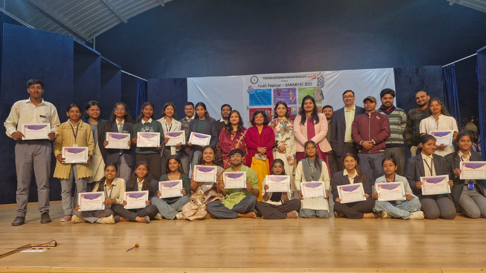 Samanvay-Youth Festival 2025 was successfully held on 26-27 November 2025 with enthusiastic participation from 101 students across various departments.
