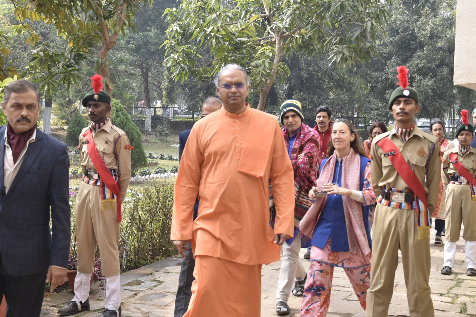 A special program was organized at the Yogoda Satsanga Mahavidyalaya campus.