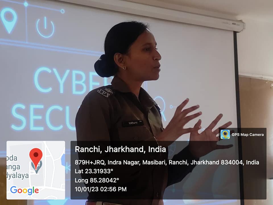 An informative session on Cyber Security was organized on 10th January 2023