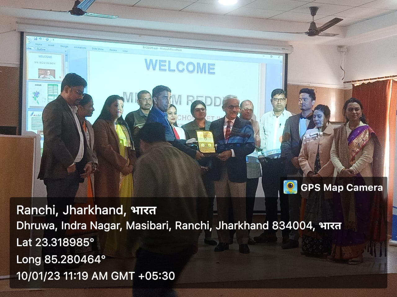 Mr. RCM Reddy, ex-IAS officer, MD &CEO of Schoolnet India and Learnet skills Ltd. visited the campus